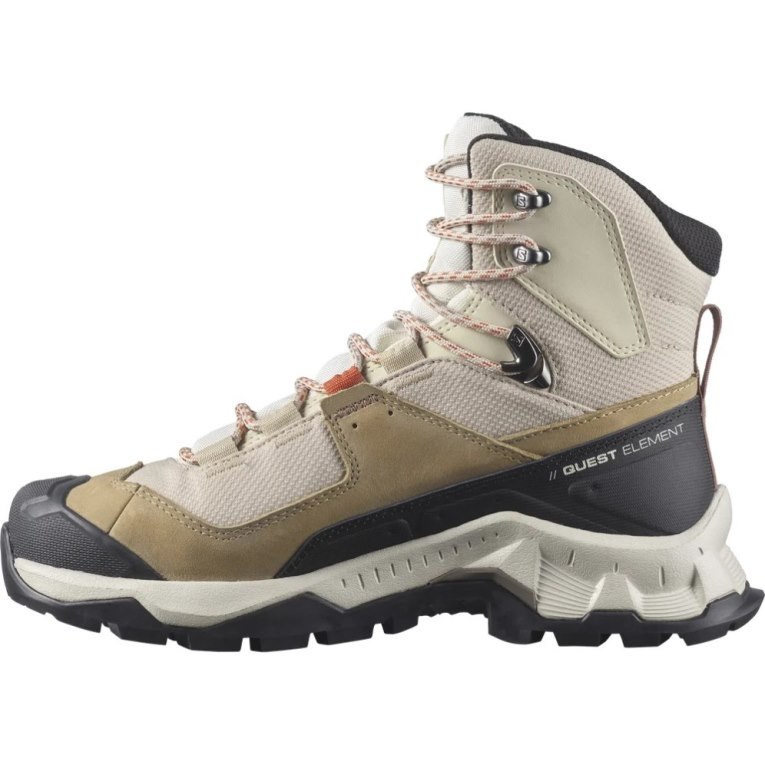 Beige / Olive / Black Salomon Quest Element GTX Women's Hiking Boots | PH 14239M